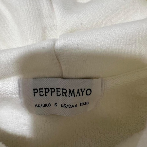Peppermayo Exclusive Signature Oversized Hoodie In Ivory. - Picture 5 of 8